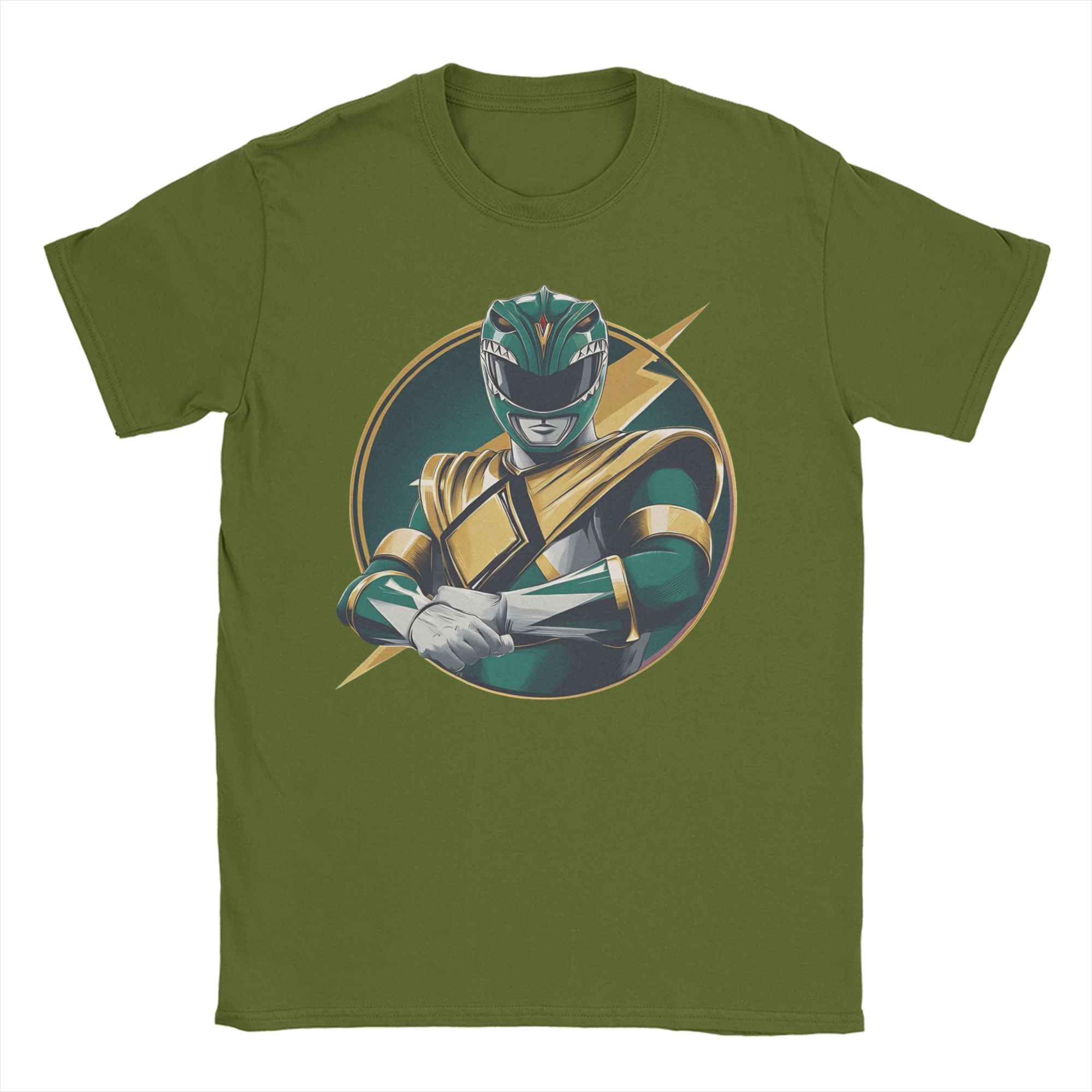 Anime Cosplay Ideas Male - Groene Power Rangers T-shirt Mannen Vrouwen