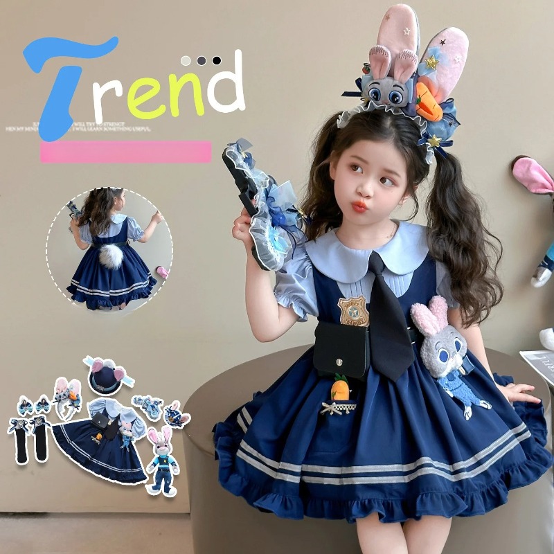 Anime Cosplay Simple - Halloween Cosplay Zootopia Konijn Judy Officierkostuum