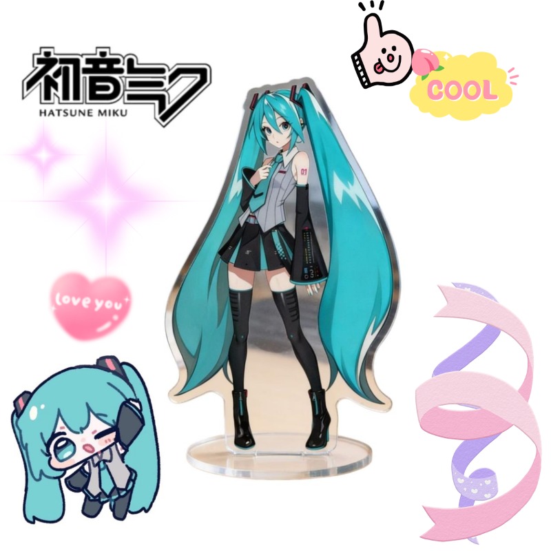 Anime Cosplay Cute - Hatsune Miku 10 cm acrylstandaard Leuke