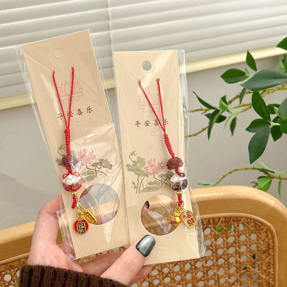 Naruto Headband Metal - Cartoon Maneki Neko sleutelhanger keramiek ornament