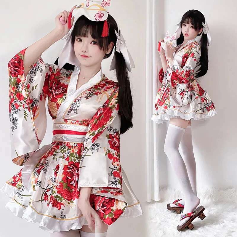 Anime Cosplay Japanese Girl - Japanse gemodificeerde kimono-jurk voor vrouwen badjas