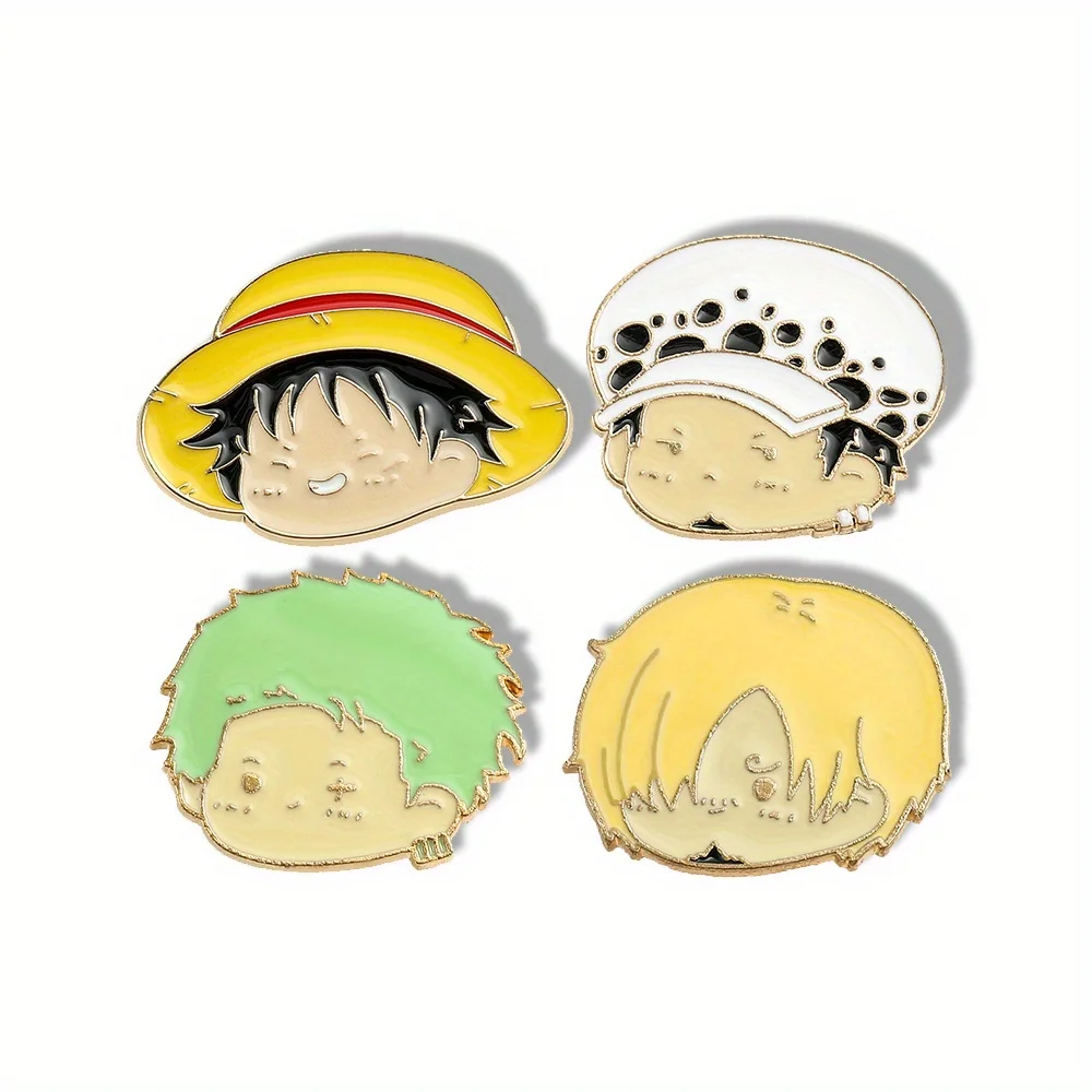 Anime Cosplay Simple - 4 Stuks Anime Karakter Broche Eenvoudige