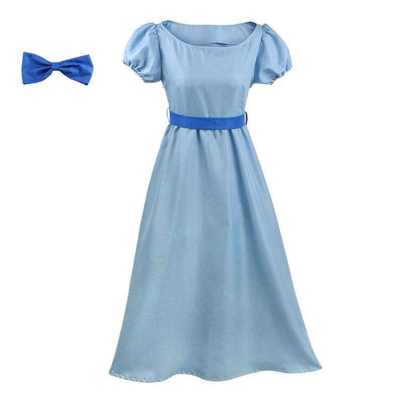 Anime Cosplay Simple - Wenday Dearling Rollenspelkostuum Blauwe lange jurk