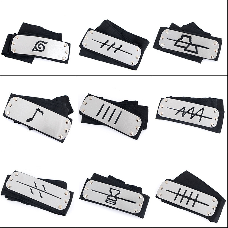 Naruto Headband Metal - Anime Kakashi Hoofdband Cosplay Kostuums Accessoires