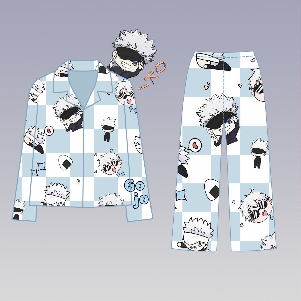 Anime Cosplay Couple - Jujutsu Battle Pain Kleding Gojo Gojo