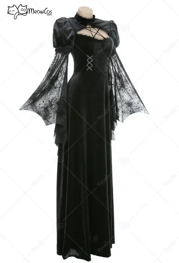 Anime Cosplay Com - Meowcos Vrouwen Boze Heks Gothic Spinnenweb
