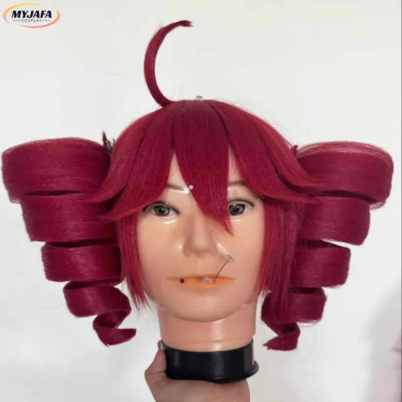 Anime Cosplay With Red Hair - Anime Kasane Teto Cosplaypruik Schattige Rode