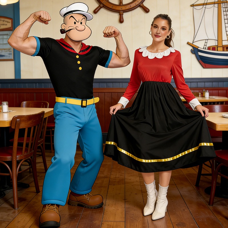 Anime Cosplay Couple - Nieuw Carnaval Cosplay Kostuum Paar Klassieke