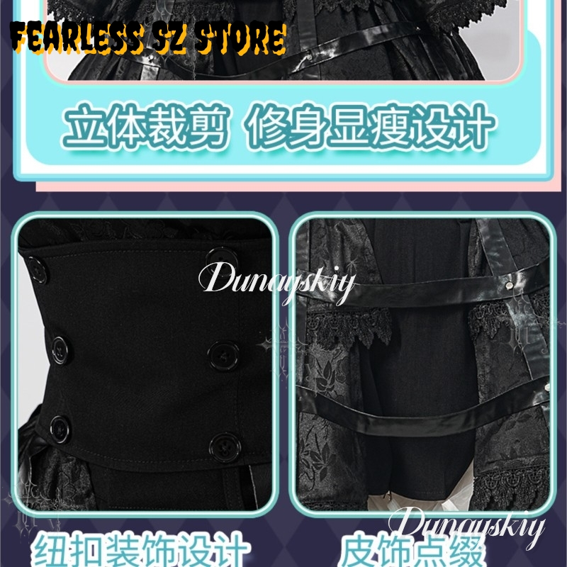 Gothic jurk voor meisjes Hallo - Anime Cosplay Black Girl recensie en prijs