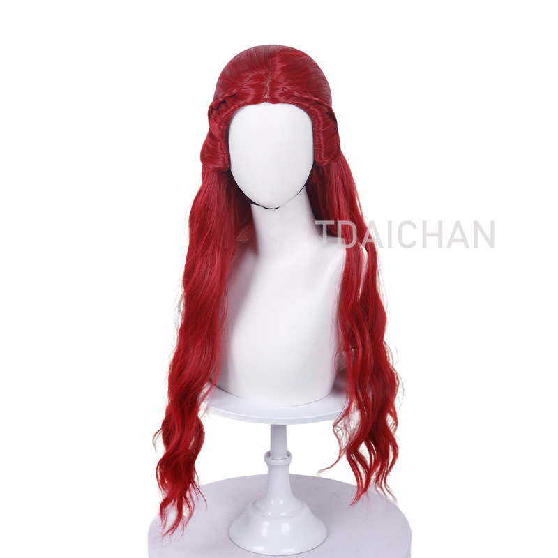 Krullende cosplaypruik Rode pr - Anime Cosplay With Red Hair recensie en prijs