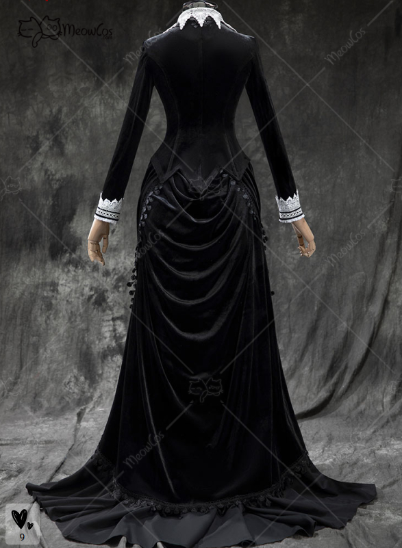 MEOWCOS Dames Gothic Zwart Vin - Anime Cosplay Com recensie en prijs