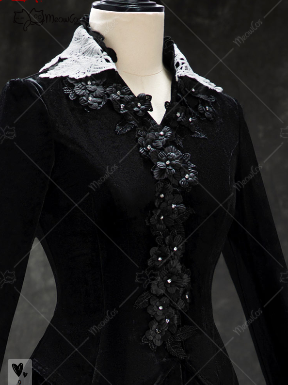 MEOWCOS Dames Gothic Zwart Vin - Anime Cosplay Com recensie en prijs