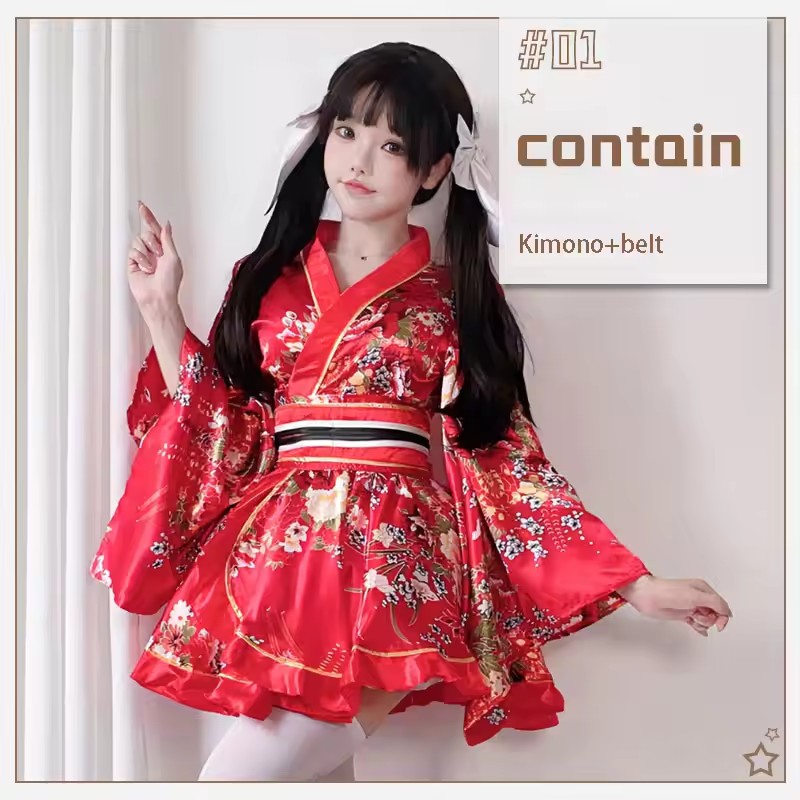 Japanse gemodificeerde kimono- - Anime Cosplay Japanese Girl recensie en prijs