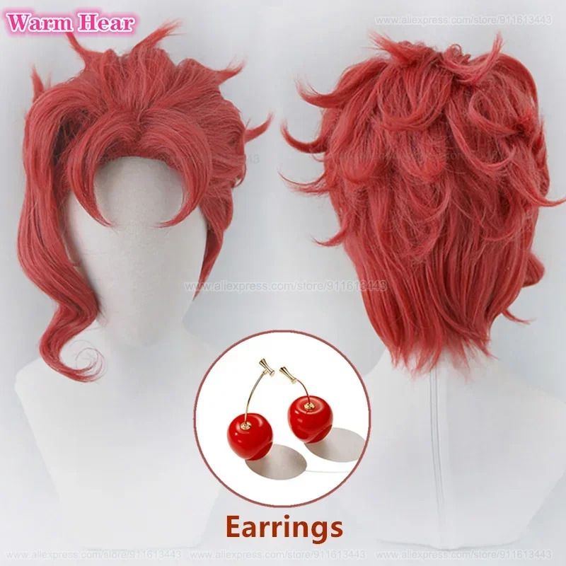 Noriaki Kakyoin Synthetische U - Anime Cosplay With Red Hair recensie en prijs