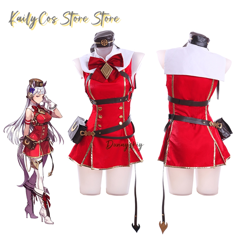 Goud Schip Cosplay Kostuum Pru - Anime Cosplay With Red Hair recensie en prijs