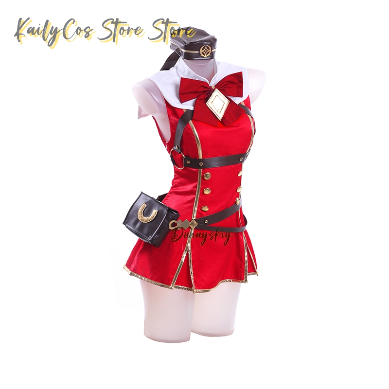 Goud Schip Cosplay Kostuum Pru - Anime Cosplay With Red Hair recensie en prijs