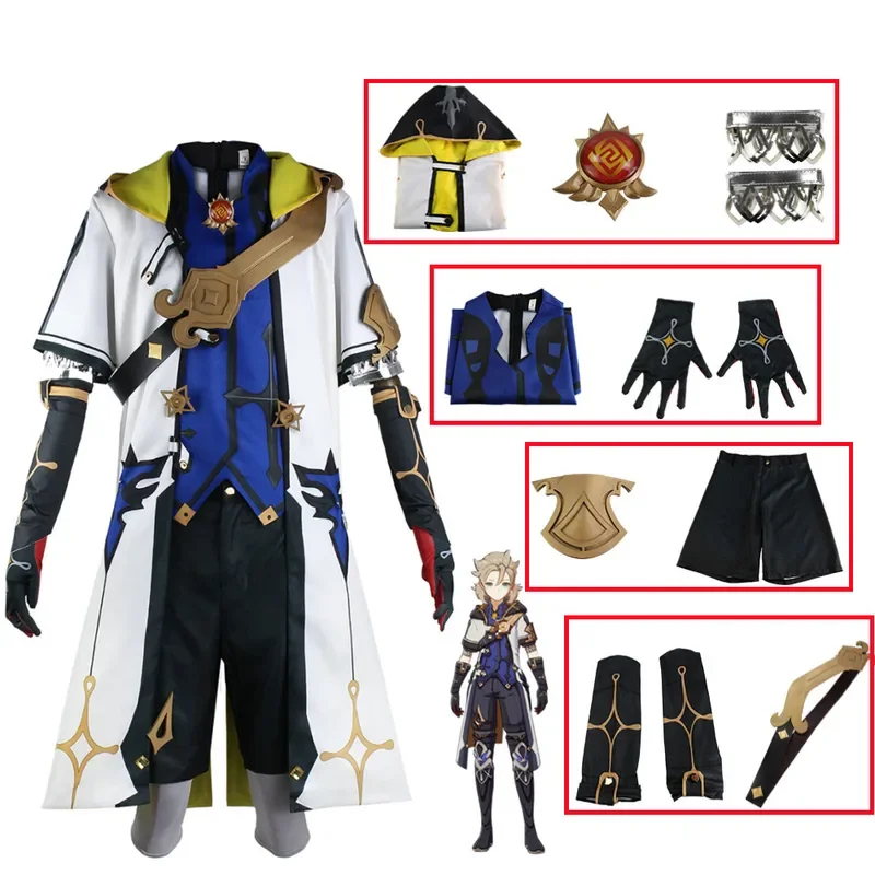 2026 Genshin Impact Kostuum Al - Anime Cosplay Albedo recensie en prijs