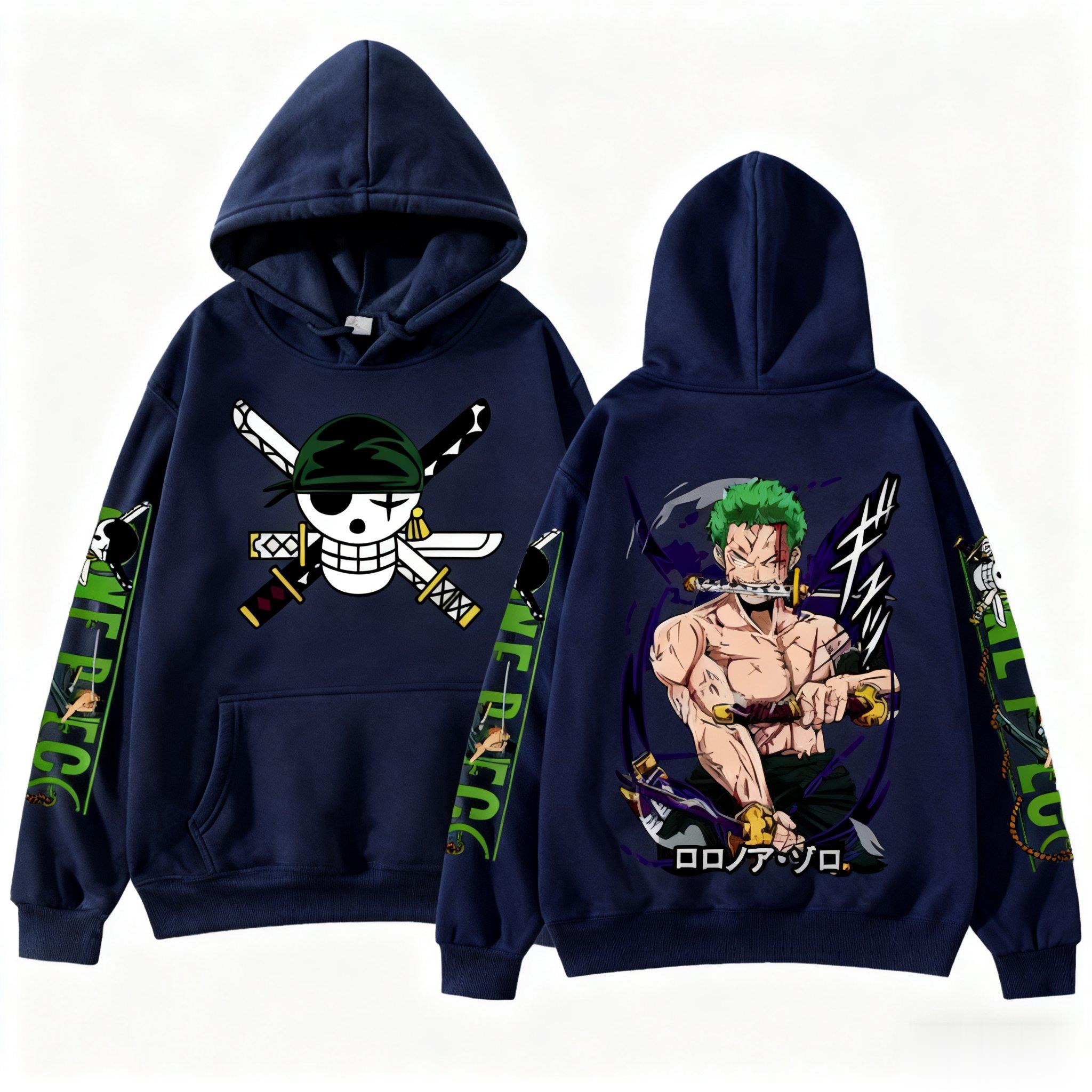 One Piece Zoro Anime Hoodie Sw - Anime Cosplay Shop recensie en prijs