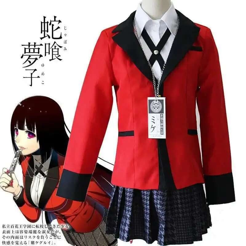 Anime Kakegurui Jabami Yumeko  - Anime Cosplay Japanese Girl recensie en prijs