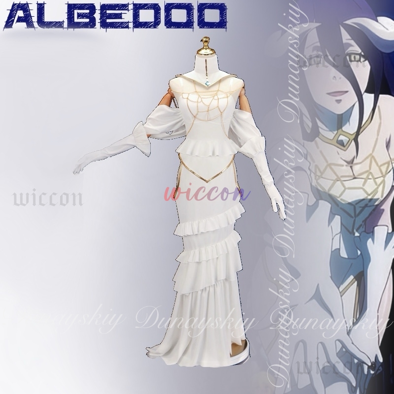 Overlord Albedo Cosplay witte  - Anime Cosplay Albedo recensie en prijs